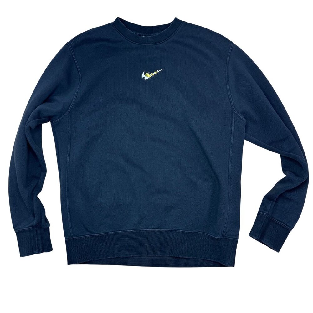 Rare Nike Black Spring Forward Butterfly graphic embroidered Swoosh pullover Sm - Picture 2 of 8